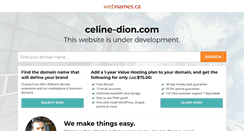 Desktop Screenshot of celine-dion.com